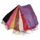 Foulard fil argenté franges